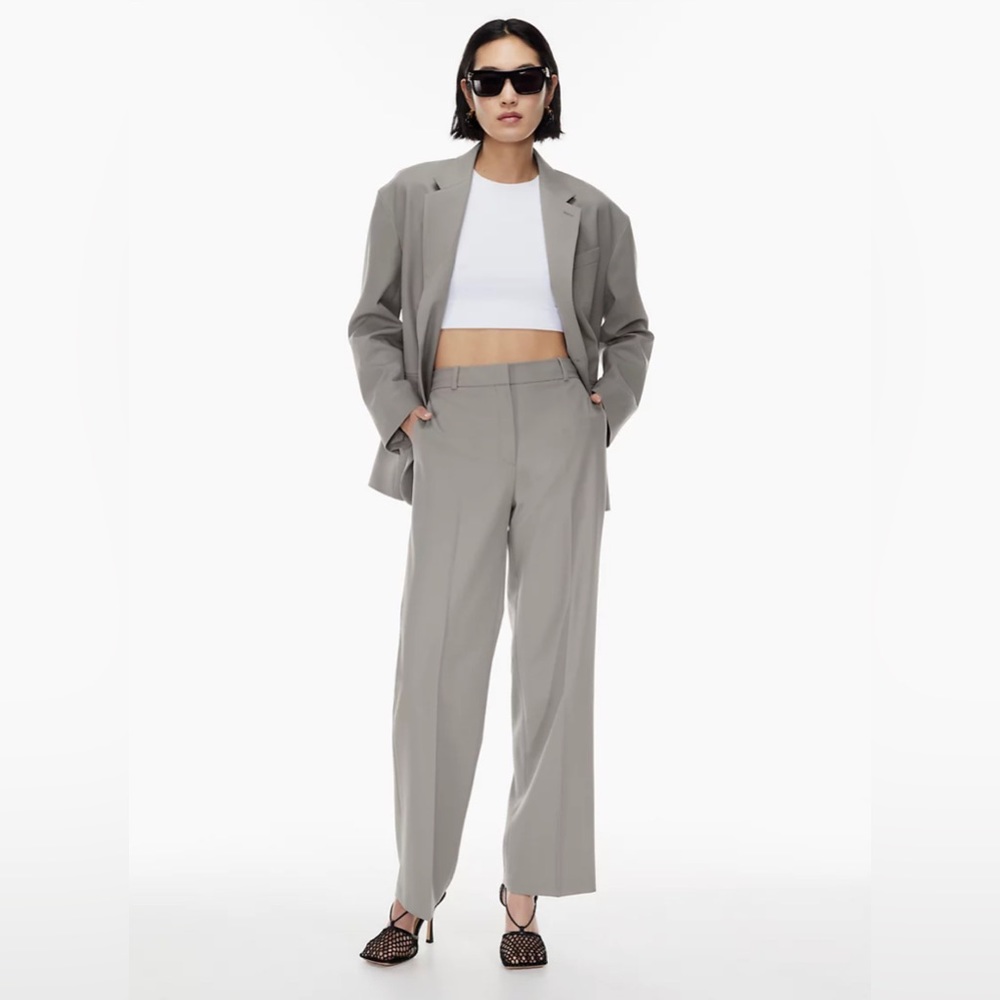 Aritzia NWOT Size 6 Babaton Agency Pant - City Wool Paloma